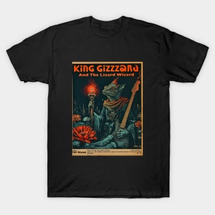 Retro style King Gizzard Poster Art T-Shirt